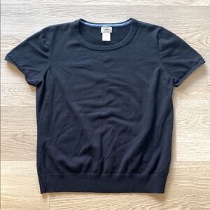 L.L. Bean Black Short Sleeve Tee